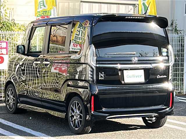 ホンダ Ｎ ＢＯＸ カスタム G L ターボ ホンダセンシング 兵庫県 2019(令1)年 5.1万km クリスタルブラックパール ワンオーナー/ターボ/純正8型プレミアムインターナビ/CD/DVD/フルセグTV/Bluetooth/AppleCarPlay/バックカメラ/無限グリル/無限15インチAW/ビルトインETC/純正ドライブレコーダー/両側パワースライドドア/LEDヘッドランプ/スマートキー/エンジンプッシュスタート/パドルシフト/運転席シートリフター/純正15インチAW積み込み/保証書/取説/スペアキー
