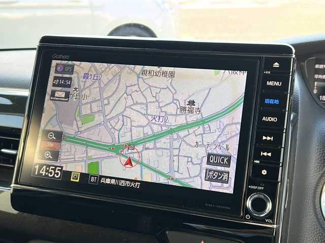 ホンダ Ｎ ＢＯＸ カスタム G L ターボ ホンダセンシング 兵庫県 2019(令1)年 5.1万km クリスタルブラックパール ワンオーナー/ターボ/純正8型プレミアムインターナビ/CD/DVD/フルセグTV/Bluetooth/AppleCarPlay/バックカメラ/無限グリル/無限15インチAW/ビルトインETC/純正ドライブレコーダー/両側パワースライドドア/LEDヘッドランプ/スマートキー/エンジンプッシュスタート/パドルシフト/運転席シートリフター/純正15インチAW積み込み/保証書/取説/スペアキー