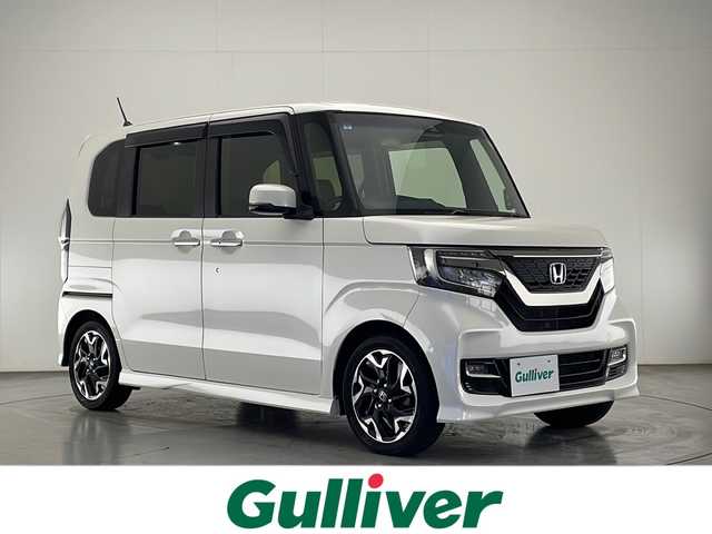 ホンダ Ｎ ＢＯＸ カスタム G L ターボ ホンダセンシング 宮崎県 2017(平29)年 7.9万km プレミアムホワイトパールⅡ 禁煙車/ホンダセンシング/社外ナビTV/（カロッツェリア/AVIC-CZ901/CD/DVD/Bluetooth/フルセグTV)/社外バックカメラ/純正ビルトインETC/純正LEDオートライト/純正LEDフォグ/純正15インチアルミ/純正エアロ/純正ルーフエンドスポイラー/純正フロアマット/両側電動スライドドア/アダプティブクルーズコントロール/レーンディパーチャーアラート/クリアランスソナー/ハーフレザーシート/パドルシフト/本革巻ハンドル/オートエアコン/スマートキー/プッシュエンジンスタート/新車時保証書/取扱い説明書