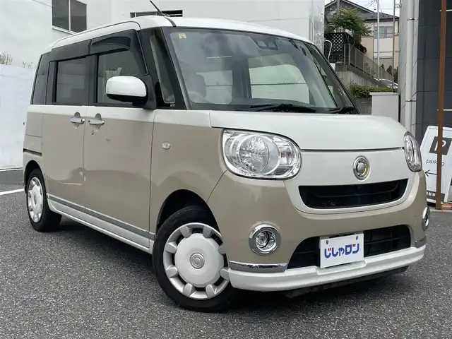ダイハツ ムーヴ キャンバス X メイクアップ リミテッド SAⅢ 千葉県 2018(平30)年 9.4万km パールホワイトⅢ/ナチュラルベージュマイカメタリック 2トーン (株)IDOMが運営する【じしゃロン八千代店】の自社ローン対象車両になります。こちらは現金またはオートローンご利用時の価格です。自社ローンご希望の方は別途その旨お申付け下さい/純正ナビ（CD・DVD・BT接続可）/フルセグテレビ/アラウンドビューモニター/ETC/スマートアシスト３/両側パワースライドドア