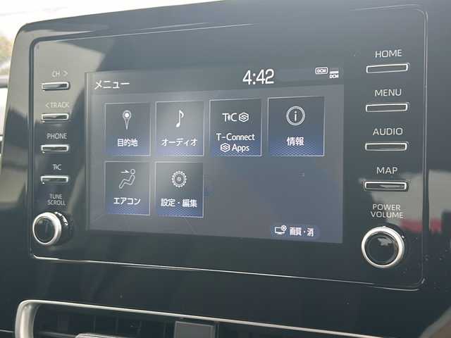 トヨタ アクア X 山口県 2023(令5)年 1.3万km ダークブルーマイカM 純正メモリナビ/・Bluetooth対応(ハンズフリー/オーディオ)/・AM/FMチューナー/・USB入力(音楽・動画再生/給電)/・Miracast対応/・T-Connect/バックカメラ/全周囲カメラ/ETC/ドラレコ/スマートキー×２/プッシュスタート/Toyota Safety Sense/・プリクラッシュセーフティ/・レーントレーシングアシスト/・レーダクルーズコントロール(全車速追従機能付)/・オートマチックハイビーム/・ロードサインアシスト/先行車発進告知機能/パーキングサポートブレーキ/クリアランスソナー