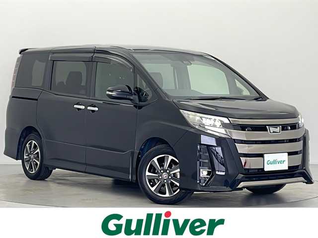 トヨタ ノア Si ダブルバイビーⅡ 宮城県 2019(平31)年 9万km ブラック ワンオーナー/純正10インチナビ：NSZN-Z68T/Bluetooth/フルセグTV/DVD/CD/AM/FM/ipod/バックカメラ/フリップダウンモニター/トヨタセーフティセンスC/・衝突回避支援/・車線逸脱警報/・先行車発進告知/両側パワースライドドア/MT付きAT/横滑り防止装置/クルーズコントロール/純正LEDヘッドライト/純正16インチAW/純正フロアマット/オートライト/オートマチックハイビーム/ETC/保証書/取扱説明書