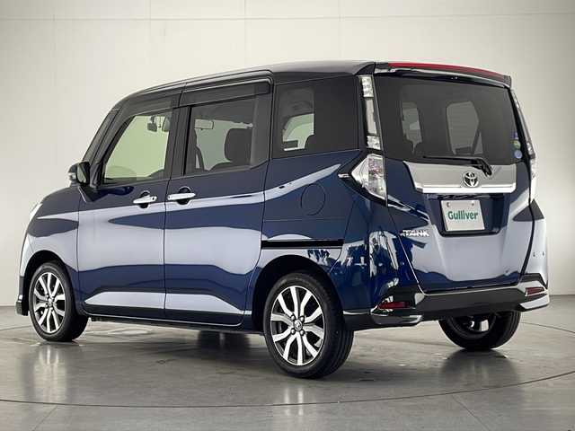 トヨタ タンク カスタムG－T 宮崎県 2019(令1)年 4.1万km ブラックマイカメタリック/レーザーブルークリスタルシャイン 2トーン 禁煙車/衝突被害軽減ブレーキ/純正9型ナビTV/（NSZT-Y68T/CD/DVD/Bluetooth/フルセグTV）/純正ビルトイン2.0ETC/純正LEDオートライト/純正LEDフォグ/純正15インチアルミ/純正フロアマット/両側電動スライドドア/クルーズコントロール/オートマチックハイビーム/クリアランスソナー/オートエアコン/前席シートヒーター/ウインカードアミラー/オート電動格納ミラー/スマートキー/プッシュエンジンスタート/新車時保証書/取扱い説明書