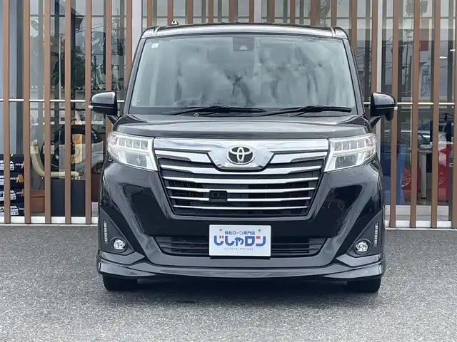 トヨタ ルーミー カスタムG－T 鳥取県 2017(平29)年 9.4万km ブラックマイカメタリック (株)IDOMが運営する【じしゃロン鳥取店】の自社ローン専用車両になります。こちらは現金またはオートローンご利用時の価格です。自社ローンご希望の方は別途その旨お申付け下さい/純正ナビ（NSZT-W66T）/・フルセグTV/・AM/FM/・CD/DVD/・Bluetooth接続/両側パワースライドドア/スマートアシストII/バックカメラ/アイドリングストップ/プッシュスタート