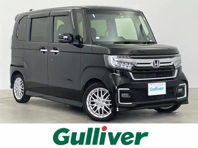 ホンダ Ｎ ＢＯＸ カスタム EX ターボ 富山県 2023(令5)年 3.3万km クリスタルブラックパール 純正ナビ（AM/FM/DVD/BT/USB/フルセグ）/バックカメラ/ドライブレコーダー/ETC/ハーフレザーシート/シートヒーター/衝突被害軽減システム/レーダークルーズコントロール/レーンキープアシスト/横滑り防止装置/純正アルミホイール/純正ゴムマット/オートLEDライト/オートホールド付電子パーキング/革巻きステアリング/ステアリングスイッチ/パドルシフト/スマートキー
