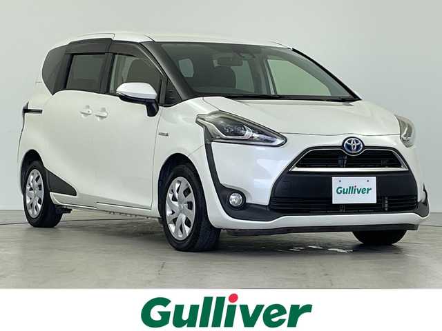 トヨタ シエンタ ハイブリッド G 岐阜県 2016(平28)年 6.4万km ホワイトパールクリスタルシャイン 純正7インチナビ/　(AM/FM/CD/DVD/フルセグTV/Bluetooth)/バックカメラ/トヨタセーフティセンス/プリクラッシュセーフティ/レーンディパーチャーアラート/オートハイビーム/LEDヘッドライト/シートヒーター/革巻きステアリング/両側パワースライドドア/純正フロアマット/ETC