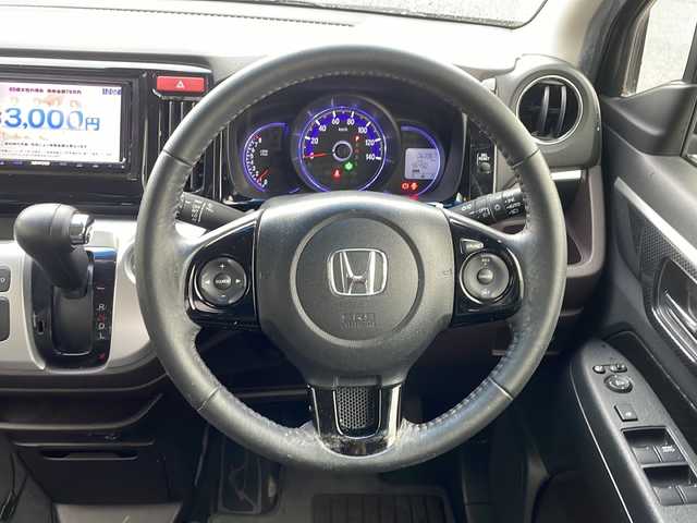 ホンダ Ｎ ＷＧＮ カスタム G Aパッケージ 新潟県 2014(平26)年 6.4万km スマートブラック 社外ナビ（ワンセグ）/バックカメラ/ハーフレザー/クルーズコントロール/純正14インチアルミホイール/HIDヘッドライト/ステアリングスイッチ/純正フロアマット/オートライト/オートエアコン/冬タイヤ積載/スペアキー×1/電動格納ミラー/ドアバイザー/保証書/取扱説明書