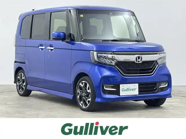 ホンダ Ｎ ＢＯＸ カスタム G L ターボ ホンダセンシング 千葉県 2020(令2)年 3.7万km ブリリアントスポーティブルーメタリック2トーン 禁煙車/Honda SENSING/・衝突軽減ブレーキ/・誤発進抑制機能/・路外逸脱抑制機能/・車線維持支援システム/・アダプティブクルーズコントロール/両側パワースライドドア/社外8インチナビ/CD/DVD/Bluetooth/フルセグTV/バックカメラ/レーダークルーズコントロール/LEDオートライト/ハーフレザーシート/シートヒーター/純正15インチアルミホイール/純正フロアマット/パドルシフト/アイドリングストップ/オートエアコン/USBポート/プッシュスタート/スマートキー