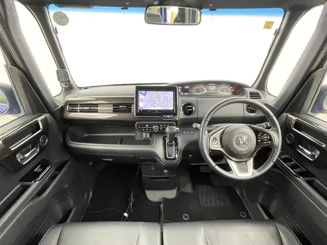 ホンダ Ｎ ＢＯＸ カスタム G L ターボ ホンダセンシング 千葉県 2020(令2)年 3.7万km ブリリアントスポーティブルーメタリック2トーン 禁煙車/Honda SENSING/・衝突軽減ブレーキ/・誤発進抑制機能/・路外逸脱抑制機能/・車線維持支援システム/・アダプティブクルーズコントロール/両側パワースライドドア/社外8インチナビ/CD/DVD/Bluetooth/フルセグTV/バックカメラ/レーダークルーズコントロール/LEDオートライト/ハーフレザーシート/シートヒーター/純正15インチアルミホイール/純正フロアマット/パドルシフト/アイドリングストップ/オートエアコン/USBポート/プッシュスタート/スマートキー