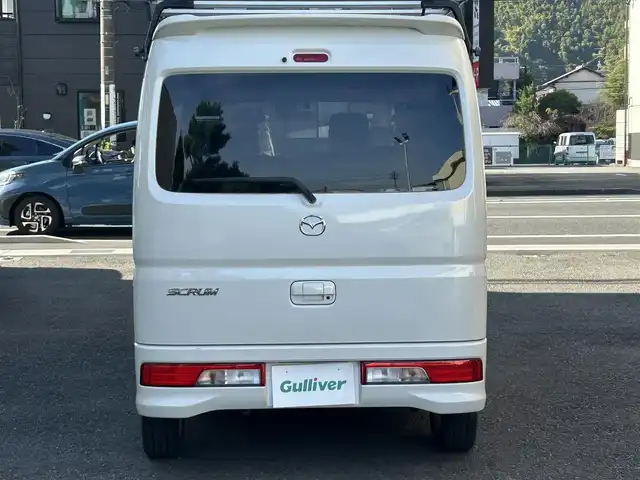 マツダ スクラム ワゴン PZターボ スペシャルパッケージ 静岡県 2017(平29)年 6.5万km ホワイトパール 社外ナビ/フルセグTV/DVD/CD/SD/BT/衝突軽減ブレーキ/ルーフラック/両側パワースライドドア/左後オートステップ/前方ドライブレコーダー/ETC/HIDヘッドライト/ステアリングスイッチ/純正14インチAW/スマートキー×2/保証書/取扱説明書/R1/R2/R4/R6点検記録簿有