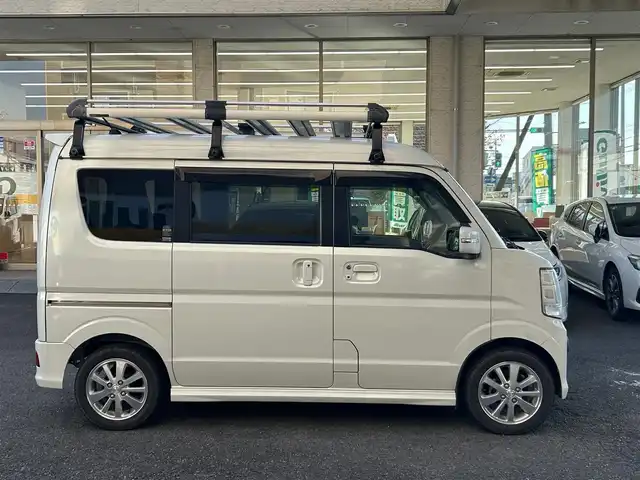 マツダ スクラム ワゴン PZターボ スペシャルパッケージ 静岡県 2017(平29)年 6.5万km ホワイトパール 社外ナビ/フルセグTV/DVD/CD/SD/BT/衝突軽減ブレーキ/ルーフラック/両側パワースライドドア/左後オートステップ/前方ドライブレコーダー/ETC/HIDヘッドライト/ステアリングスイッチ/純正14インチAW/スマートキー×2/保証書/取扱説明書/R1/R2/R4/R6点検記録簿有