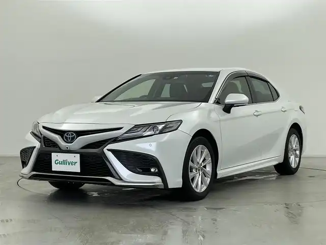 トヨタ カムリ WS 群馬県 2022(令4)年 3.6万km プラチナホワイトパールマイカ パノラミックビューモニター(シースルービュー機能付)/＝＝＝＝＝/純正9インチディスプレイオーディオ/・AM/FM/USB/Bluetooth/AppleCarPlay/AndroidAuto/Miracast/Toyota Safety Sense/・プリクラッシュセーフティ/・レーントレーシングアシスト/・レーダークルーズコントロール/・オートマチックハイビーム/・ドライバー異常時対応システム/・ロードサインアシスト/ブラインドスポットモニター/パーキングサポートブレーキ(前後方静止物)/ビルトインETC/純正17インチアルミホイール/LEDヘッドライト/LEDフォグランプ