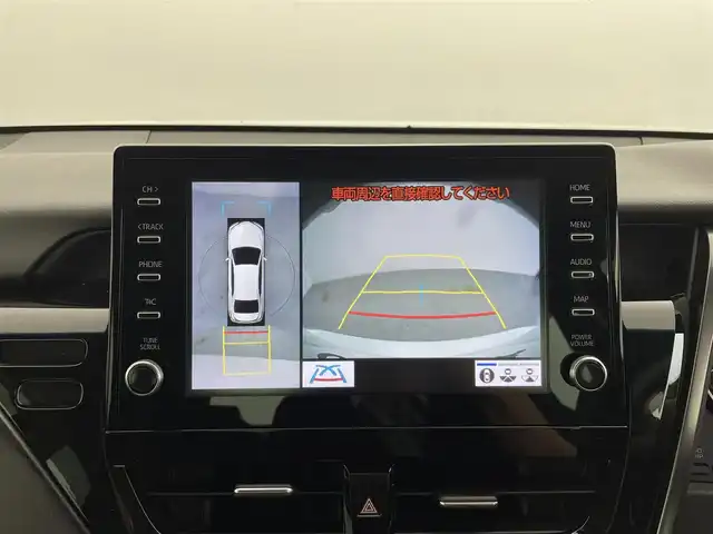 トヨタ カムリ WS 群馬県 2022(令4)年 3.6万km プラチナホワイトパールマイカ パノラミックビューモニター(シースルービュー機能付)/＝＝＝＝＝/純正9インチディスプレイオーディオ/・AM/FM/USB/Bluetooth/AppleCarPlay/AndroidAuto/Miracast/Toyota Safety Sense/・プリクラッシュセーフティ/・レーントレーシングアシスト/・レーダークルーズコントロール/・オートマチックハイビーム/・ドライバー異常時対応システム/・ロードサインアシスト/ブラインドスポットモニター/パーキングサポートブレーキ(前後方静止物)/ビルトインETC/純正17インチアルミホイール/LEDヘッドライト/LEDフォグランプ