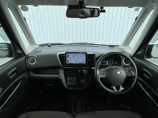 日産 デイズ ルークス ハイウェイスター Gターボ 滋賀県 2017(平29)年 4万km プレミアムパープルP Bluetooth/フルセグ/両側電動スライドドア/クルーズコントロール/ハーフレザーシート/前方ドラレコ/ETC/LEDオートライト/Autoハイビーム/フォグ/EBD（電子制動力配分装置）/アラウンドビューモニター/ワンタッチウインカー