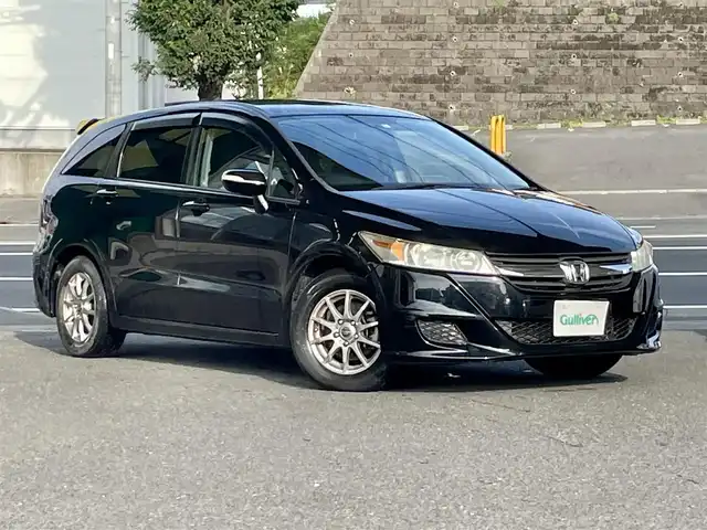 ホンダ ストリーム X スタイリッシュ パッケージ 宮城県 2011(平23)年 9.1万km クリスタルブラックパール 社外ナビ（FM/AM/TV/BT/DVD）/3列シート/オートライト/ETC/サマータイヤ社外AW（２０５/65R15）３ｍｍ
