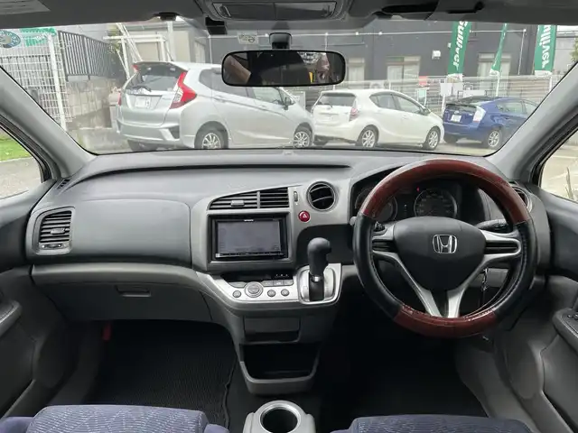 ホンダ ストリーム X スタイリッシュ パッケージ 宮城県 2011(平23)年 9.1万km クリスタルブラックパール 社外ナビ（FM/AM/TV/BT/DVD）/3列シート/オートライト/ETC/サマータイヤ社外AW（２０５/65R15）３ｍｍ