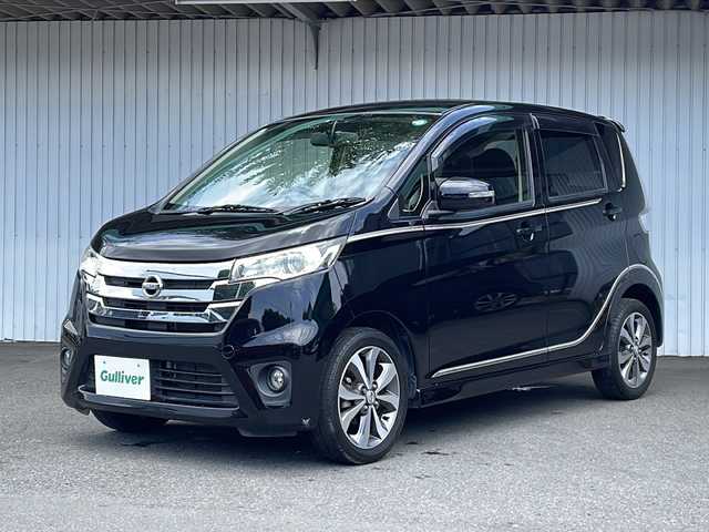 日産 デイズ ハイウェイスターG ターボ 長野県 2013(平25)年 5.2万km ブラック ターボ/メモリナビフルセグTV/全方位モニター/ETC/純正１５インチアルミ/スマートキー/プッシュスタートエンジン