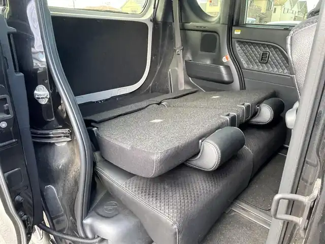 ダイハツ タント カスタム X 福岡県 2022(令4)年 3.8万km ブラックマイカメタリック 黒ハーフレザーシート/純正SDナビ/Bluetooth USB SD DVD CD/フルセグ/バックカメラ/両側パワースライドドア/シートヒーター/コーナーセンサー/レーンキープアシスト/純正14インチアルミホイール/LEDヘッドライト/スマートキー/ETC