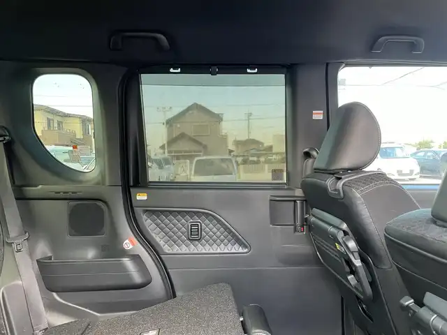 ダイハツ タント カスタム X 福岡県 2022(令4)年 3.8万km ブラックマイカメタリック 黒ハーフレザーシート/純正SDナビ/Bluetooth USB SD DVD CD/フルセグ/バックカメラ/両側パワースライドドア/シートヒーター/コーナーセンサー/レーンキープアシスト/純正14インチアルミホイール/LEDヘッドライト/スマートキー/ETC