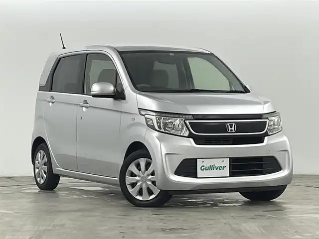 ホンダ Ｎ ＷＧＮ G 福島県 2015(平27)年 3.6万km カトラリーシルバーM 純正SDナビ/・型番:VXM-145vsi/・AM/FM/CD/DVD/BT/ワンセグTV/プッシュスタート/・スマートキー/・スペアキー/アイドリングストップ/チルト式ステアリング/盗難防止装置/ベンチシート/純正フロアマット/ドアバイザー