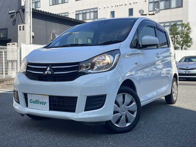 三菱 ｅＫワゴン M e－アシスト 福岡県 2016(平28)年 6.3万km ホワイト 純正オーディオ（AM/FM/CD/USB/AUX）/ドライブレコーダー（前方・品番ZDR0-022)/D席シートヒーター/アイドリングストップ/横滑り防止装置/リモコンキー/ハロゲンヘッドライト/電動格納ミラー/フロアマット/ドアバイザー/エアバッグ（運転席・助手席）/パワーステアリング/パワーウィンドウ/オートエアコン/ABS/ホイールキャップ/保証書/取扱説明書