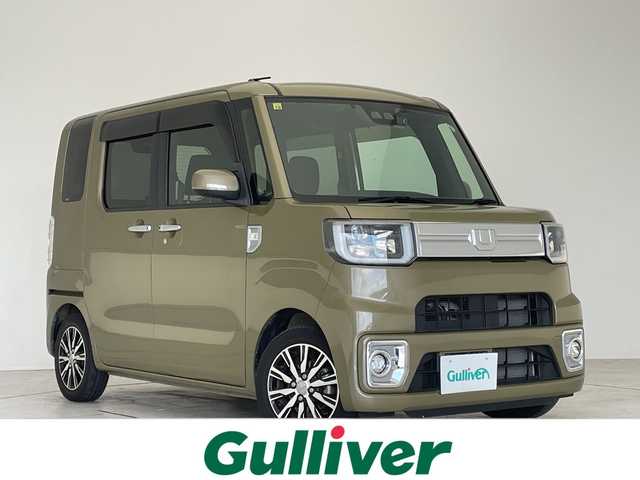 ダイハツ ウェイク G ターボ SA Ⅲ 愛知県 2018(平30)年 2.8万km オフビートカーキM SDナビ/両側パワースライドドア/バックカメラ/コーナーセンサー/純正アルミホイール/LEDヘッドライト/オートライト/ドライブレコーダー/ETC/衝突軽減システム/フルセグ/CD DVD/Bluetooth/ステアリングスイッチ/スマートキー/プッシュスタート