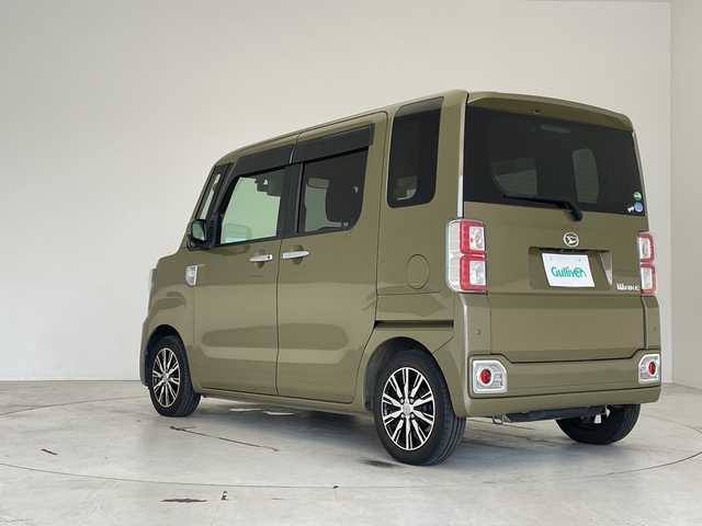 ダイハツ ウェイク G ターボ SA Ⅲ 愛知県 2018(平30)年 2.8万km オフビートカーキM SDナビ/両側パワースライドドア/バックカメラ/コーナーセンサー/純正アルミホイール/LEDヘッドライト/オートライト/ドライブレコーダー/ETC/衝突軽減システム/フルセグ/CD DVD/Bluetooth/ステアリングスイッチ/スマートキー/プッシュスタート