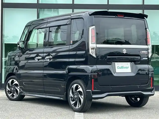 スズキ スペーシア カスタム HYBRID XS ターボ 和歌山県 2023(令5)年 0.8万km ブルーイッシュブラックパール3 社外ナビ/バックカメラ/フルセグTV/両側パワースライドドア/デュアルセンサーブレーキサポート/レーダークルーズコントロール/レーンキープアシスト/ドライブレコーダー/ETC/純正フロアマット/純正アルミホイール/シートヒーター/ステアリングヒーター/アイドリングストップ/LEDヘッドライト/フォグランプ/オートライト