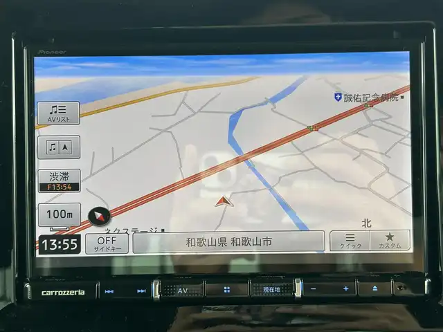 スズキ スペーシア カスタム HYBRID XS ターボ 和歌山県 2023(令5)年 0.8万km ブルーイッシュブラックパール3 社外ナビ/バックカメラ/フルセグTV/両側パワースライドドア/デュアルセンサーブレーキサポート/レーダークルーズコントロール/レーンキープアシスト/ドライブレコーダー/ETC/純正フロアマット/純正アルミホイール/シートヒーター/ステアリングヒーター/アイドリングストップ/LEDヘッドライト/フォグランプ/オートライト