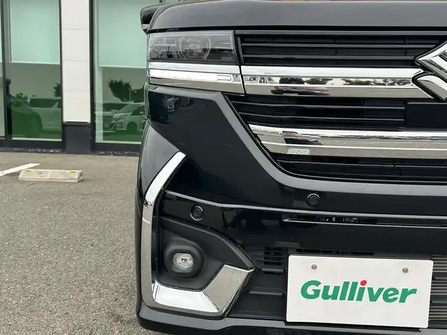 スズキ スペーシア カスタム HYBRID XS ターボ 和歌山県 2023(令5)年 0.8万km ブルーイッシュブラックパール3 社外ナビ/バックカメラ/フルセグTV/両側パワースライドドア/デュアルセンサーブレーキサポート/レーダークルーズコントロール/レーンキープアシスト/ドライブレコーダー/ETC/純正フロアマット/純正アルミホイール/シートヒーター/ステアリングヒーター/アイドリングストップ/LEDヘッドライト/フォグランプ/オートライト