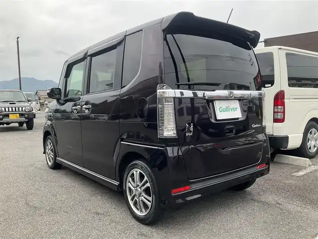 ホンダ Ｎ ＢＯＸ カスタム G Lパッケージ 滋賀県 2016(平28)年 7.9万km プレミアムベルベットパープル・パール 車検9年8月まで/イクリプスSDナビ/・Bluetooth・フルセグTV/バックモニター/両側パワースライドドア/ビルトインETC/純正HIDヘッドライト/フォグランプ/オートリトミラー/シートリフター/ECON/純正マット/バイザー/プッシュスタート/スマートキー/取説/保証書/スペアキー/