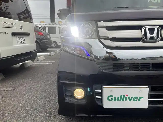 ホンダ Ｎ ＢＯＸ カスタム G Lパッケージ 滋賀県 2016(平28)年 7.9万km プレミアムベルベットパープル・パール 車検9年8月まで/イクリプスSDナビ/・Bluetooth・フルセグTV/バックモニター/両側パワースライドドア/ビルトインETC/純正HIDヘッドライト/フォグランプ/オートリトミラー/シートリフター/ECON/純正マット/バイザー/プッシュスタート/スマートキー/取説/保証書/スペアキー/