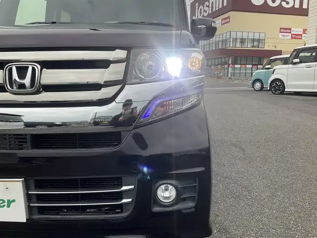 ホンダ Ｎ ＢＯＸ カスタム G Lパッケージ 滋賀県 2016(平28)年 7.9万km プレミアムベルベットパープル・パール 車検9年8月まで/イクリプスSDナビ/・Bluetooth・フルセグTV/バックモニター/両側パワースライドドア/ビルトインETC/純正HIDヘッドライト/フォグランプ/オートリトミラー/シートリフター/ECON/純正マット/バイザー/プッシュスタート/スマートキー/取説/保証書/スペアキー/