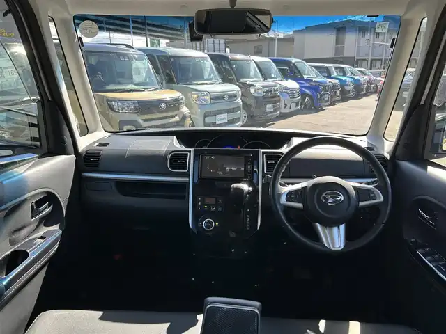 ダイハツ タント カスタム RS トップED SA Ⅲ 愛知県 2017(平29)年 2.8万km パールホワイトⅢ ワンオーナー車　/純正ナビ　/ＤＴＶ　/Ｂカメラ　/スマートアシストIII　/レーンキープ　/両側パワースライドドア　/ＥＴＣ　/ドライブレコーダー　/ハーフレザー　/ＬＥＤヘッドライト