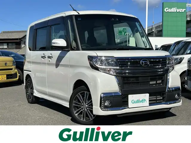 ダイハツ タント カスタム RS トップED SA Ⅲ 愛知県 2017(平29)年 2.8万km パールホワイトⅢ ワンオーナー車　/純正ナビ　/ＤＴＶ　/Ｂカメラ　/スマートアシストIII　/レーンキープ　/両側パワースライドドア　/ＥＴＣ　/ドライブレコーダー　/ハーフレザー　/ＬＥＤヘッドライト