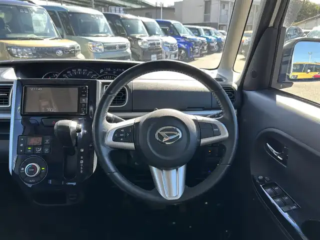 ダイハツ タント カスタム RS トップED SA Ⅲ 愛知県 2017(平29)年 2.8万km パールホワイトⅢ ワンオーナー車　/純正ナビ　/ＤＴＶ　/Ｂカメラ　/スマートアシストIII　/レーンキープ　/両側パワースライドドア　/ＥＴＣ　/ドライブレコーダー　/ハーフレザー　/ＬＥＤヘッドライト