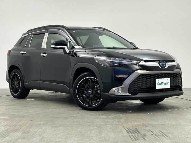 トヨタ カローラ クロス ハイブリッド Z 三重県 2021(令3)年 3.5万km アティチュードブラックマイカ /禁煙車//純正9インチDAナビ/（BT.USB.フルセグTV.Miracast）//全方位カメラ//ToyotaSaftySense/・PCS/・LTA/・BSM/・RSA/・RCTA//クリアランスソナー//レーダークルーズコントロール//パワーバックドア//ビルトインETC//シートヒーター//ステアリングヒーター//スタッドレスタイヤ積込（ホイール付）