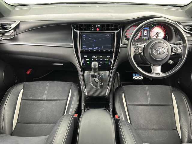 トヨタ ハリアー エレガンス GRスポーツ 宮城県 2018(平30)年 6.3万km ブラック 禁煙車/トヨタセーフティーセンス/・プリクラッシュセーフティーシステム/・レーンディバ―チャーアラート/・オートマチックハイビーム/・レーダークルーズコントロール/純正9インチナビ/（BT.AM.FM.CD.SD）/バックカメラ/フルセグテレビ/ビルトインETC/純正ドライブレコーダー（F）/電動パーキングブレーキ/AUTOHOLD/LEDヘッドライト/LEDフォグランプ/革巻きステアリング/ステアリングスイッチ/プッシュスタート/スマートキー/ハーフレザーシート/純正フロアマット/純正ドアバイザー/純正19インチアルミホイール/アイドリングストップ/横滑り防止機能