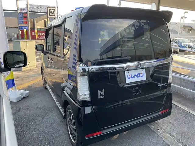 ホンダ Ｎ ＢＯＸ カスタム G ターボSSパッケージ 神奈川県 2015(平27)年 7.9万km スマートブラック (株)IDOMが運営する【じしゃロン秦野店】の自社ローン専用車両になります。こちらは現金またはオートローンご利用時の価格です。自社ローンご希望の方は別途その旨お申付け下さい/純正ナビ（VXM-155VSi）/CD/DVD/BT/SD/AM/FM/バックカメラ/両側パワースライドドア/衝突軽減ブレーキ（CTBA）/ドアバイザー/純正15インチアルミホイール/フロアマット/純正ドライブレコーダー/横滑り防止