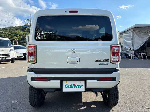 スズキ ハスラー HYBRID G 福岡県 2020(令2)年 3.4万km ピュアホワイトP KENWOODナビ/（ワンセグ・ラジオ・DVD・CD・iPad）/プリクラッシュセーフティー/クリアランスソナー/アイドリングストップ/横滑り防止システム/車線逸脱警報/USB/プッシュスタート/シートヒーター前席/ステアリングリモコン/純正フロアマット/オートライト/保証書/取扱説明書