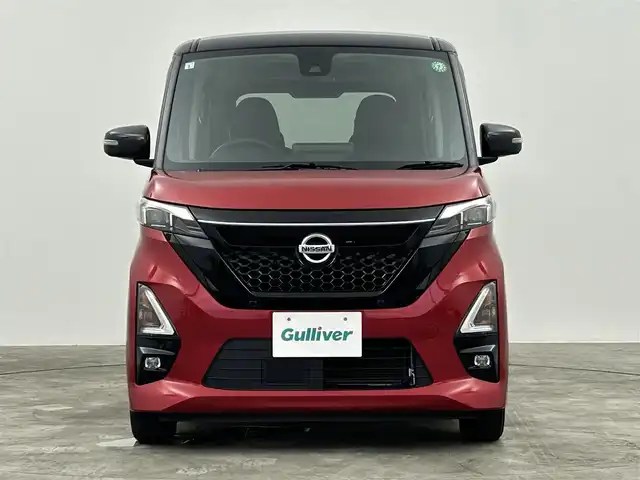 日産 ルークス HWS X プロパイロットED 群馬県 2021(令3)年 4.2万km スパークリングレッド/ブラック 純正９インチナビ　アラウンドビューモニター　プロパイロット　両側パワースライドドア　ＬＥＤライト　ＡＨＢ　純正１４インチＡＷ　ステアリングリモコン　コーナーセンサー　電子パーキング　スマートキー　禁煙