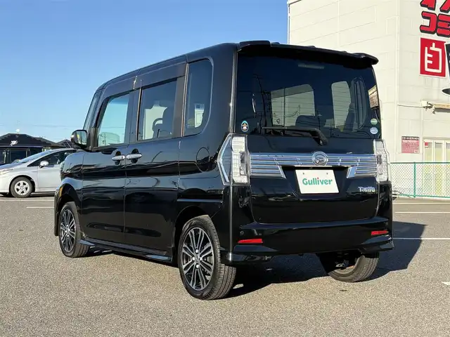 ダイハツ タント カスタム RS トップED SA Ⅲ 大分県 2016(平28)年 5.6万km ブラックマイカメタリック ・純正ナビ(CD/DVD/SD/BT/USB)/・フルセグテレビ/・バックカメラ/・スマートアシスト/・コーナーセンサー/・両側パワースライドドア/・ドライブレコーダー/・ETC/・オートライト/・ステアリングリモコン/・スマートキー/・純正アルミホイール