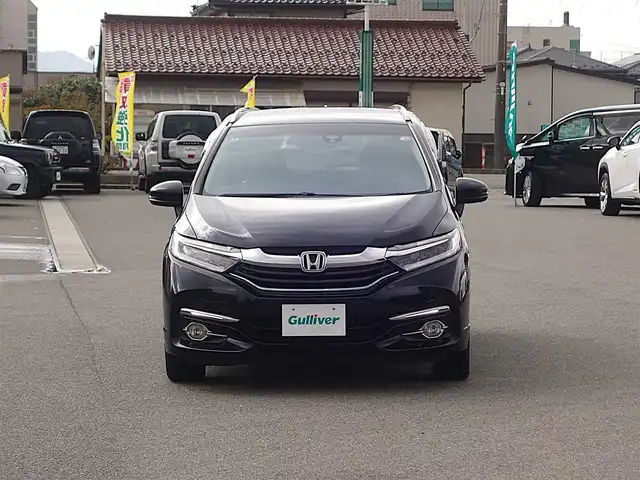 ホンダ シャトル ハイブリッド Z スタイルエディション 山形県 2016(平28)年 7.4万km クリスタルブラックパール 4WD/ワンオーナー/衝突被害軽減システム/純正SDナビ/　　【CD DVD BT フルセグ USB AUX】/バックカメラ/クルーズコントロール/LEDオートライト/ハーフレザー/シートヒーター/純正アルミ/ステアリングスイッチ/パドルシフト/電動格納ウィンカーミラー/フォグランプ/スマートキー/ＥＴＣ