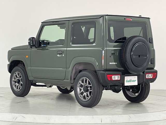 スズキ ジムニー XC 大阪府 2025(令7)年 0.1千km ジャングルグリーン 届出済未使用車/スズキセーフティサポート/　・デュアルセンサーブレーキサポート/　・誤発進抑制機能/　・車線逸脱警報機能/　・ふらつき警報機能/　・先行車発進お知らせ機能/　・ハイビームアシスト/　・横滑り防止機能/レーダークルーズコントロール/LEDヘッドライト/フォグランプ/オートライト/純正16インチアルミホイール/ダウンヒルアシストコントロール/コーナーセンサー/革巻きステアリング/スマートキー