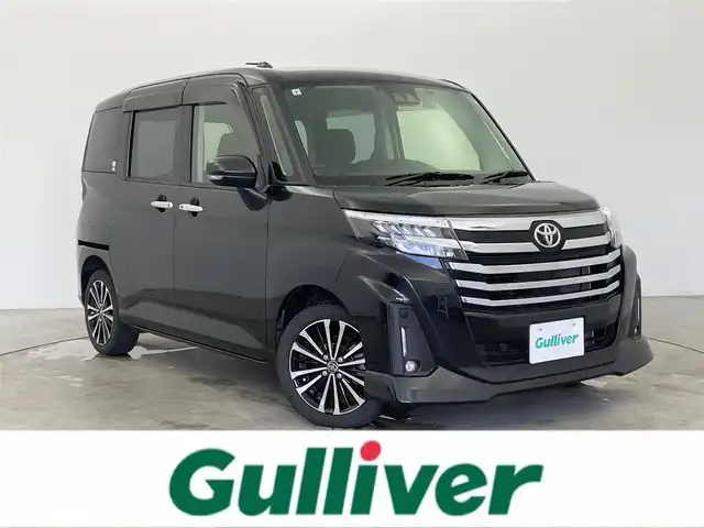 トヨタ ルーミー カスタムG－T 富山県 2021(令3)年 2.6万km ブラックマイカメタリック 純正ナビ（AM/FM/CD/DVD/BT）/フルセグTV/バックカメラ/両側パワースライドドア/衝突被害軽減ブレーキ/レーダークルーズコントロール/コーナーセンサー/ドライブレコーダー/ビルトインETC/スマートキー/スペアキー/プッシュスタート/電動パーキングブレーキ/オートブレーキホールド/純正フロアマット/横滑り防止装置/ISOFIX/LEDヘッドライト