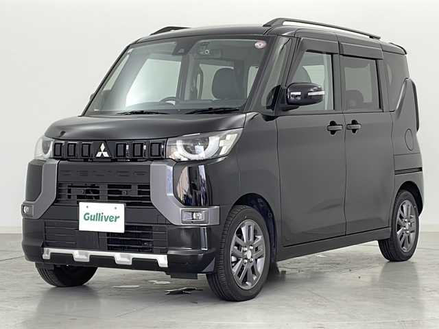 三菱 デリカミニ T プレミアム 宮城県 2024(令6)年 1.2万km アメジストブラック マイパイロット/衝突被害軽減ブレーキシステム（ＦＣＭ）		/車線逸脱警報システム（ＬＤＷ）		/オートマチックハイビーム（ＡＨＢ）		/後側方車両検知警報システム（ＢＳＷ／ＬＣＡ）	/コーナーセンサー/全方位バックカメラ/デジタルインナーミラー/ケンウッドSDナビ/・CD.DVD.SD.BT/フルセグTV/両側パワースライドドア/ハーフレザーシート/・前席シートヒーター/ビルトインETC/ドライブレコーダー/パドルシフト/ステアリングヒーター/ステアリングスイッチ/LEDヘッドライト/LEDフォグランプ/ダウンヒルアシストコントロール/アイドリングストップ/横滑り防止機能/プッシュスタート/スマートキー×2/純正15インチAW/社外フロアマット/ロールサンシェード/シートバックテーブル