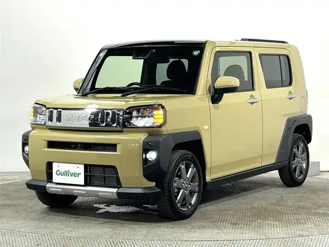 ダイハツ タフト G ターボ 大阪府 2021(令3)年 1.8万km サンドベージュメタリック ガラスルーフ 純正9incナビ(フルセグ/DVD再生/Bluetooth) 360カメラ ETC シートヒーター 衝突軽減 レーダークルコン クリアランスソナー レーンアシスト ルーフレール