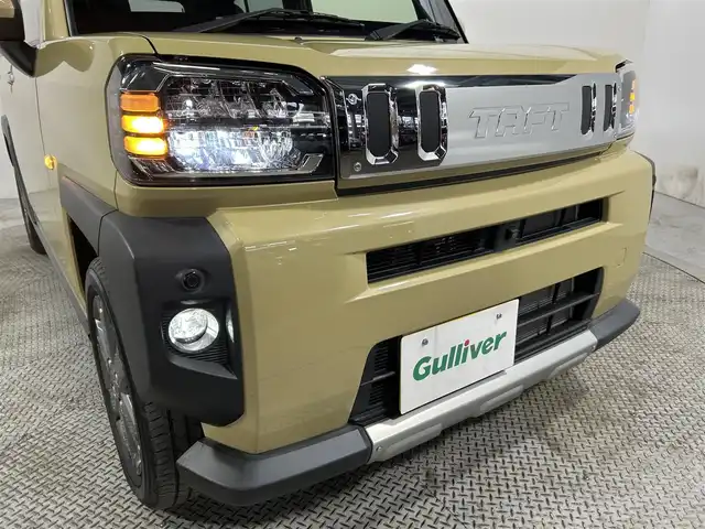 ダイハツ タフト G ターボ 大阪府 2021(令3)年 1.8万km サンドベージュメタリック ガラスルーフ 純正9incナビ(フルセグ/DVD再生/Bluetooth) 360カメラ ETC シートヒーター 衝突軽減 レーダークルコン クリアランスソナー レーンアシスト ルーフレール