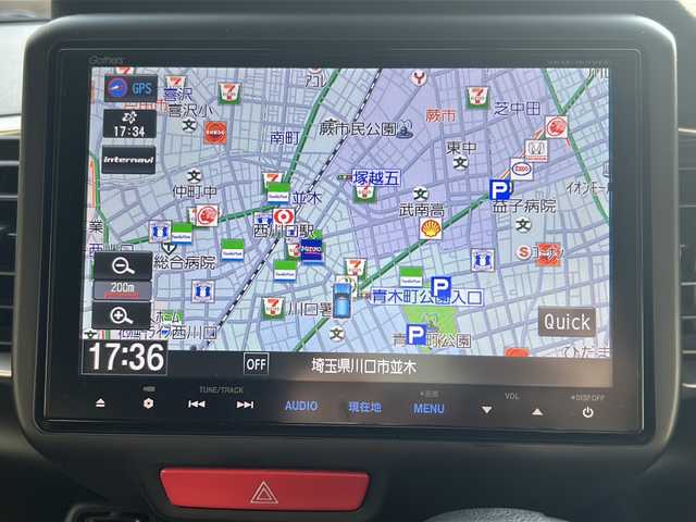 ホンダ Ｎ ＢＯＸ スラッシュ X 埼玉県 2016(平28)年 8.4万km サーフブルー/ブラック ルーフ白/純正8インチナビ（VRM-165VFEi）/フルセグTV/AM/FM/BT/ミュージックサーバー/クルーズコントロール/プッシュスタート/スマートキー×２/前後ドライブレコーダー（CS-33FH）/ETC/革巻きハンドル/ステアリングリモコン/ステアリングヒーター/シートヒーター（D＋N席）/パーキングブレーキホールド/オートライト/HID/ドアバイザー/横滑り防止装置/取扱説明書/ナビ取扱説明書/保証書
