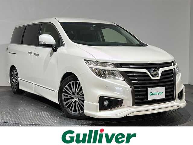 日産 エルグランド 250ハイウェイスターS 愛媛県 2019(令1)年 2.2万km ホワイト エマージェンシーブレーキ/社外8インチナビ【AVIC-RL901】/フルセグTV/Bluetooth/DVD/バックカメラ/レーダークルーズコントロール/社外前後ドライブレコーダー【DRV-MR740】/両側パワースライドドア /TEIN車高調/DCPフロントプロテクター/DCPリアスポイラー/純正サス・リアスポイラー積込
